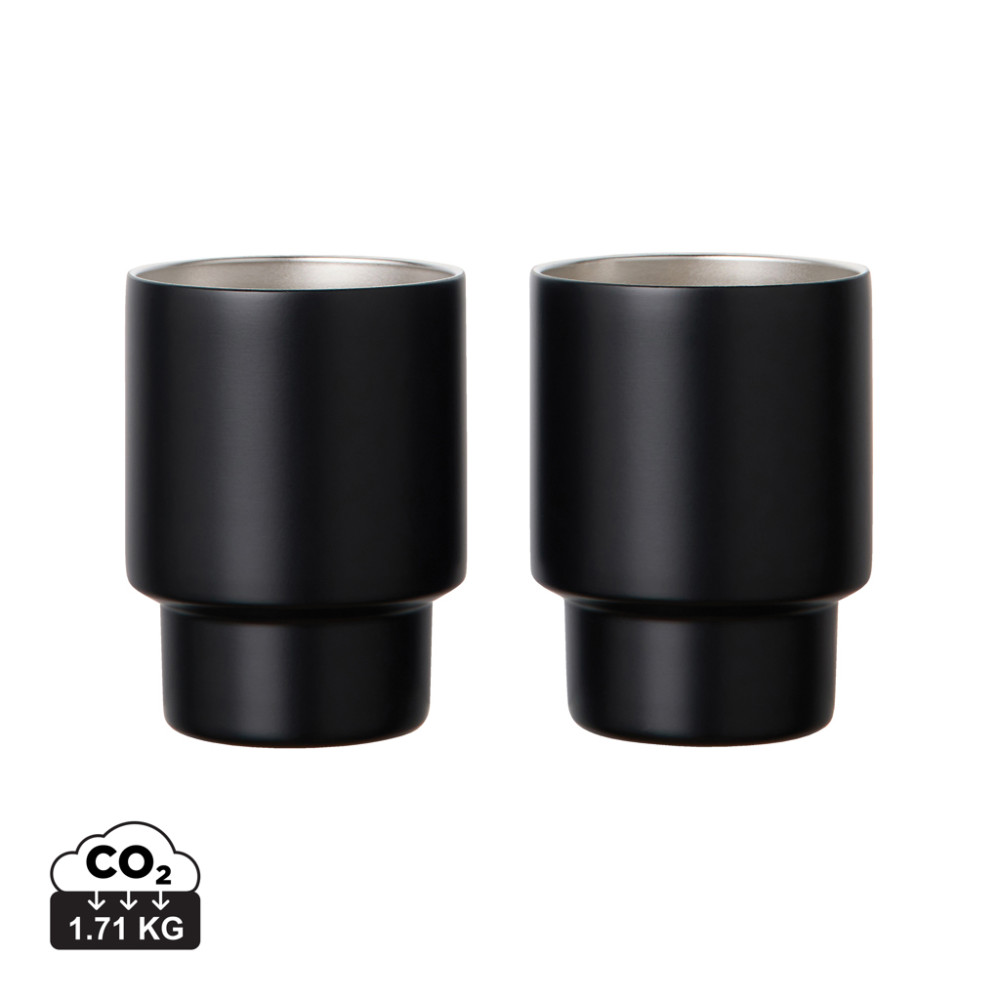 VINGA Nagano RCS  recycled SS mugs, set of 2 VINGA Nagano RCS  recycled SS mugs, set of 2